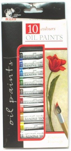Chiltern Arts 10 Oil Paints in Colours 10 x 12ML Colour Paint Set.