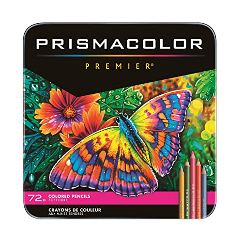 Sanford Prismacolor Premier Colored Pencils, Pack of 72, Multi-Colour
