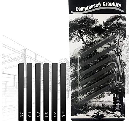 Charcoal Sticks Artists Charcoals Sticks Black Coal Sticks Charcoal Sketch Art Supplies for Drawing Sketching Shading Stick Tool Soft Assorted Sketch Charcoal Sticks Painter Charcoals Sketch Kit 6PCS