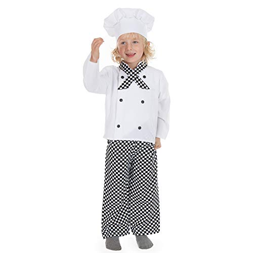 Chef Costume Outfit for Children, Toddler Dress Up, 2-3 Years, , Fancy Dress for Kids & Toddlers | Kitchen Toys for Girls & Boys, Unisex | Kids Kitchen Set by Pretend to Bee