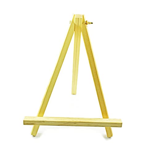 Natura Wooden Tabletop Art Display Easels, Small Painting Easel, Desktop Holder Stand for Displaying Canvas Paintings,Drawing, Weddings, Kids Arts & Crafts