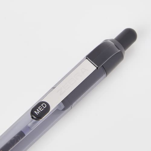 Zebra Pen Z Grip Black Pens Ballpoint, Smooth & Comfortable Ballpoint Pens with Pocket Clip, Retractable Ballpoint Pens, Black Ink, Reliable Black Biro Pens Multipack for Everyday Use - Medium Point