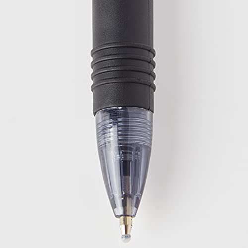 Zebra Pen Z Grip Black Pens Ballpoint, Smooth & Comfortable Ballpoint Pens with Pocket Clip, Retractable Ballpoint Pens, Black Ink, Reliable Black Biro Pens Multipack for Everyday Use - Medium Point