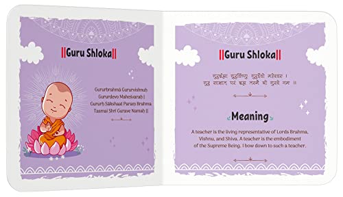 Shlokas and Mantras For Kids - Illustrated Padded Board Book - Learn About India's Rich Culture and Traditions