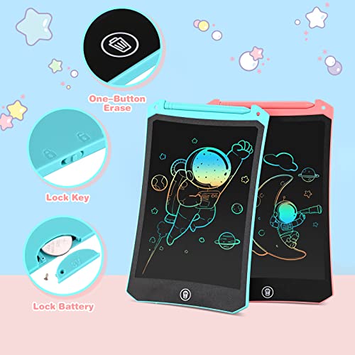RaceGT LCD Drawing Tablet for Kids, Drawing Pad Gifts Toys for 2 3 4 5 6 Year Old Girls Boy Etch a Sketch LCD Writing Tablet Doodle Pad Board Holiday Essentials for Kids Baby Travel Toys
