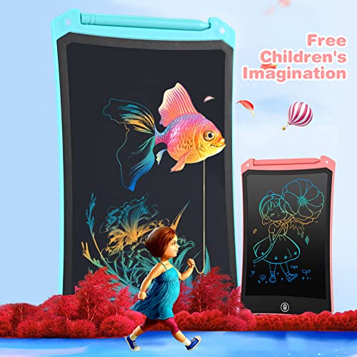 RaceGT LCD Drawing Tablet for Kids, Drawing Pad Gifts Toys for 2 3 4 5 6 Year Old Girls Boy Etch a Sketch LCD Writing Tablet Doodle Pad Board Holiday Essentials for Kids Baby Travel Toys