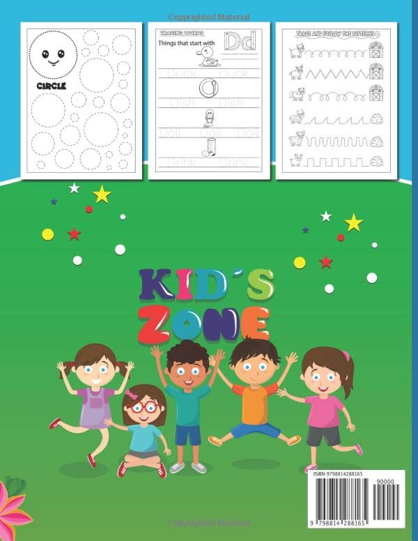 Tracing Lines Shapes and Words for Preschool: Kids ages 3-5