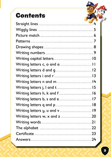 PAW Patrol First Writing Activity Book: Get set for school!