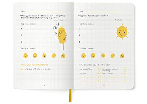 HappySelf The Journal – The Award Winning Daily Journal for Kids Aged 6-12 to Promote Happiness, Develop Positive Habits and Nurture Enquiring Minds [English Language Edition]
