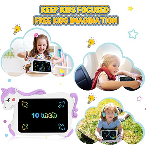 Unicorn Gifts for Girls Kids Toys: Girls Toys for 2 3 4 5 6 Year Old Etch a Sketch, Advent Calendar 2023 Kids LCD Writing Tablet Drawing Board, Christmas Stocking Fillers Toddler Girls Kids Presents