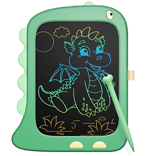 bravokids LCD Writing Tablet 8.5" Drawing Pad Doodle Board Colorful Screen, Dinosaur Educational Toys for Boys Christmas Birthday Gifts for 2 3 4 5 6 Year Old Kids