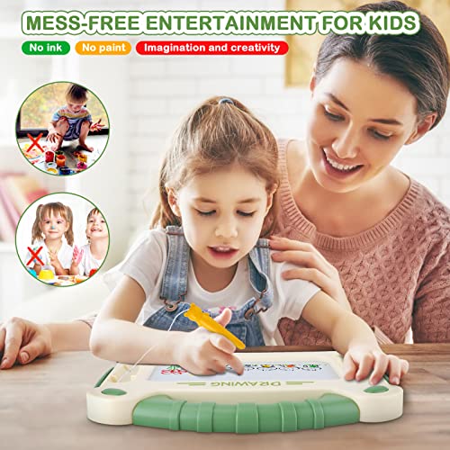 CS COSDDI Magnetic Drawing Board, Doodle Boys Girls Toys Age 2 3 4 Magnetic Doodle Board for Boys Girls Birthday Gift for 2 3 4 Years Old (Green)