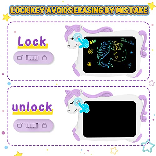 Unicorn Gifts for Girls Kids Toys: Girls Toys for 2 3 4 5 6 Year Old Etch a Sketch, Advent Calendar 2023 Kids LCD Writing Tablet Drawing Board, Christmas Stocking Fillers Toddler Girls Kids Presents