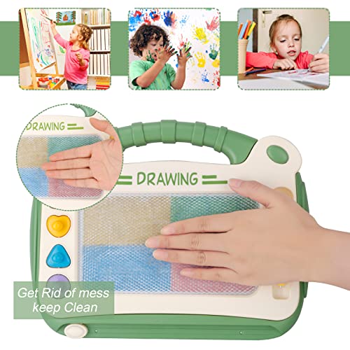 CS COSDDI Magnetic Drawing Board, Doodle Boys Girls Toys Age 2 3 4 Magnetic Doodle Board for Boys Girls Birthday Gift for 2 3 4 Years Old (Green)