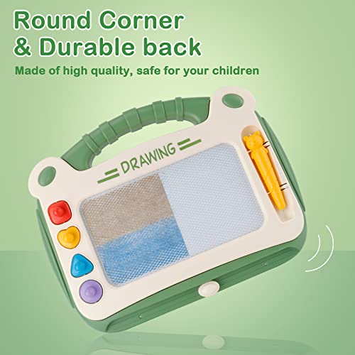CS COSDDI Magnetic Drawing Board, Doodle Boys Girls Toys Age 2 3 4 Magnetic Doodle Board for Boys Girls Birthday Gift for 2 3 4 Years Old (Green)