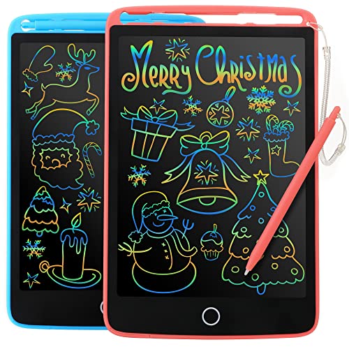 2 Pack Writing Tablet LCD for Kids 8.5 inch Colorful Doodle Board Scribbler Drawing Pad Reusable Erasable EWriter with Lock Screen Function, Learning Educational Toy Gift for 3+ Girls Boys Toddlers