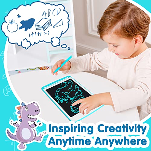 Richgv LCD Writing Tablet for Kids, Erasable Electronic Drawing Pad, Educational Toy, Toddlers Portable Doodle Board, Etch a Sketch, Christmas Birthday Gifts for 3 4 5 6 Years Old Boys Girls Blue