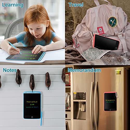 2 Pack Writing Tablet LCD for Kids 8.5 inch Colorful Doodle Board Scribbler Drawing Pad Reusable Erasable EWriter with Lock Screen Function, Learning Educational Toy Gift for 3+ Girls Boys Toddlers