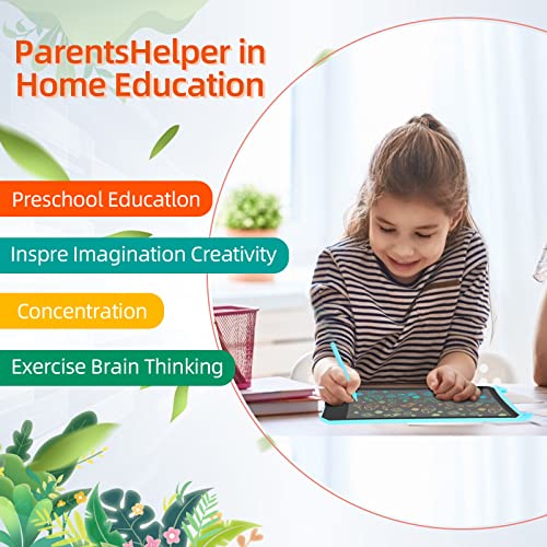 PINKCAT 2 Pack LCD Writing Tablet 8.5inch - Colorful Screen Doodle Scribbler Pad Drawing Board Learning Educational Toys - Gift for Kids 3-6 7 8 9 Years Old Girl Boy (Blue+Pink)