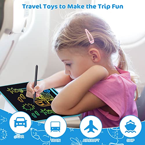 LCD Writing Tablet,16 Inch Colorful Screen Rechargeable Doodle Board Toddler Educational Toys for 3 4 5 6 Years Old Boys Girls Reusable Portable Drawing Tablet Christmas Toys Gifts for Kids (Blue)
