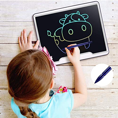 Toys Gifts for Boys Girls Age 3-15, ScriMemo 15 Inch Large LCD Writing Tablet for Kids & Adults, Drawing Pad Doodle Board, Gifts for Teen (Blue)