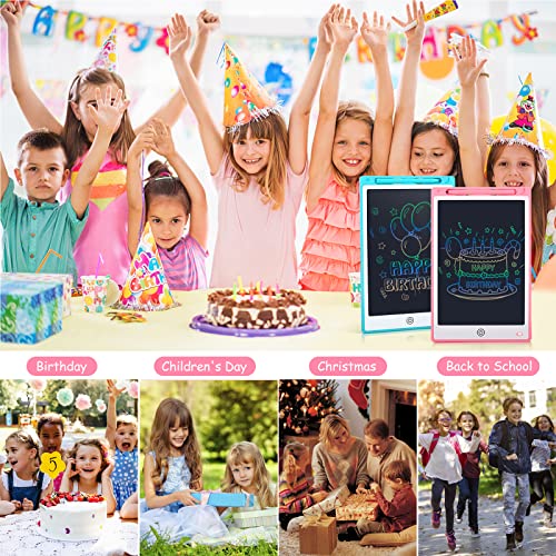 Auney 2 Pack LCD Writing Tablet 12inch,Drawing Pad for Kids Toys Age 2 3 4 5 6,Doodle Board Learning Educational Toys Birthday for 3-6 Year Old Boy Girl