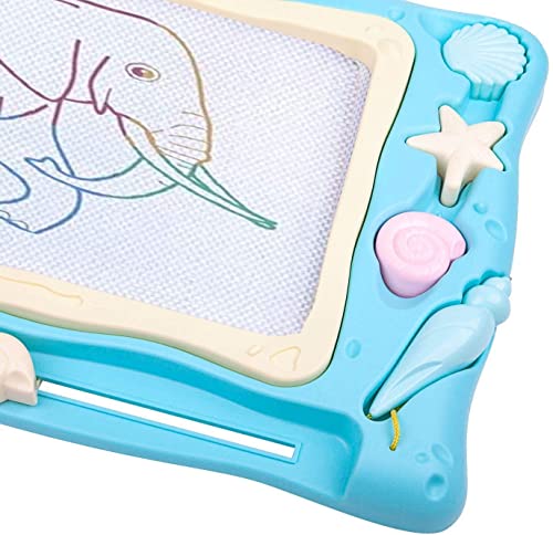 Large Magnetic Drawing Board for Kids, Erasable Colorful Scribble Board Writing Pad with 2 Stamps and 1 Pen for Children Toddlers