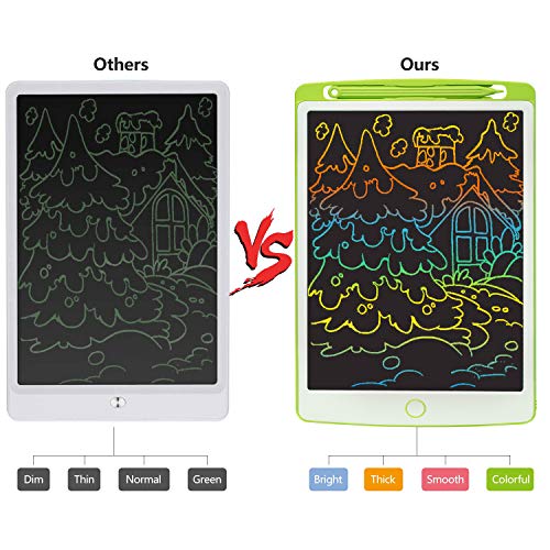 LCD Writing Tablet 10 Inch Color HUIXIANG Electronic Drawing Board Digital Rewritten Drawing Pad Multi Colour Durable Handwriting Toy for Kids Boy Girl Presents for Students (Black)
