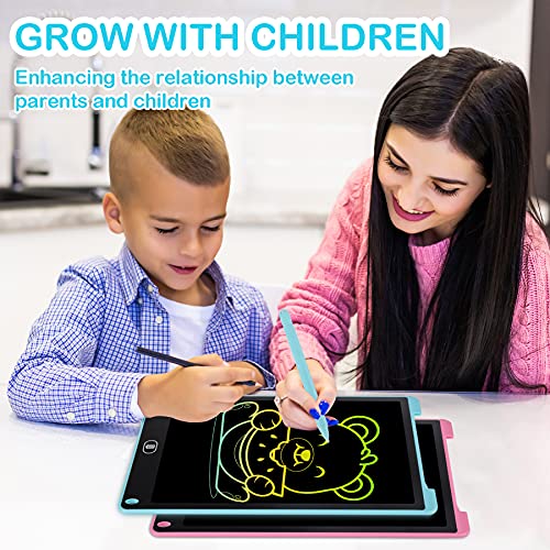 KidsPark LCD Writing Tablet Kids Doodle Scribbler Pad, 12 Inch Colorful Light Drawing Board Learning Educational Toy Portable Handwriting Drawing Pad for Kids Boys Girls Adults, Blue