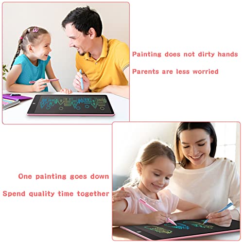 16Inch LCD Writing Tablet Digit Magic Blackboard Electron Drawing Board Art Painting Tool Kids Toys Brain Game Child Best Gift (Pink)