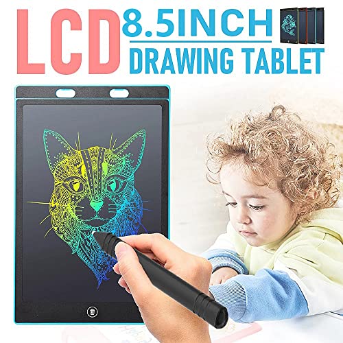 8.5 Inch Electronic Drawing Board LCD Screen Writing Tablet Digital Graphic Handwriting Pad with Pen for Kids School Home (Blue)