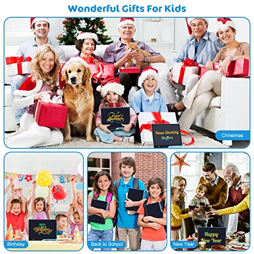 LCD Writing Tablet,16 Inch Colorful Screen Rechargeable Doodle Board Toddler Educational Toys for 3 4 5 6 Years Old Boys Girls Reusable Portable Drawing Tablet Christmas Toys Gifts for Kids (Blue)