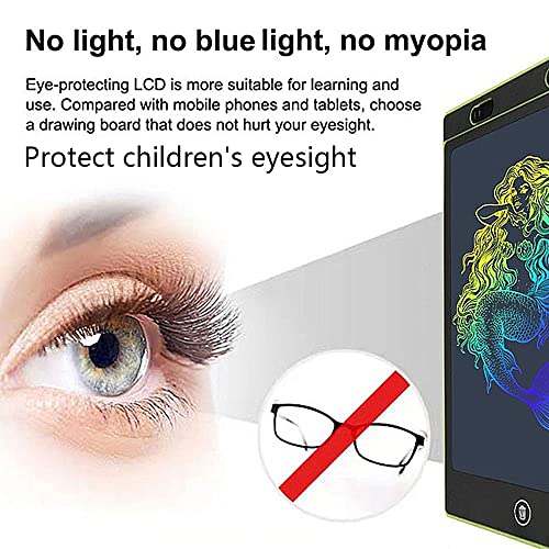 8.5 Inch Electronic Drawing Board LCD Screen Writing Tablet Digital Graphic Handwriting Pad with Pen for Kids School Home (Blue)