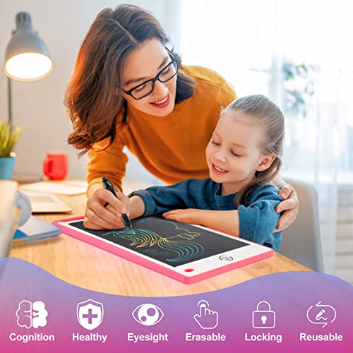 2 Pack LCD Writing Tablet - 8.8 Inch Colorful Drawing Board Learning Gift for Kids, Electronic Erasable Writing Boards with Pen, Magic Drawing Pad Toy for Boys Girls Toddlers 2 3 4 5 6 Years Old