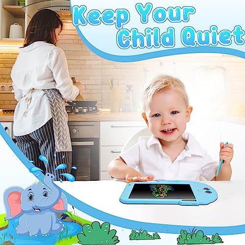 LCD Drawing Pad Tablet for Kids - 8.8 Inch Writing Tablet Reusable Magic Drawing Board Erasable Doodle Scribble Pad Travel Games for Toddler Boys Girls Autism 2 3 4 5 6 7 Years Old Gifts Learning Toys