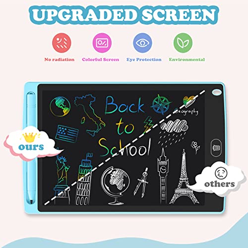 2 Pack LCD Writing Tablet - 8.5 Inch Portable Drawing Tablet for kids, Erasable Doodle Board, Colourful Doodle Drawing Pad Etch Sketch, Learning toy gift for 2-7 Years Old Girl Boy Toddler Adult