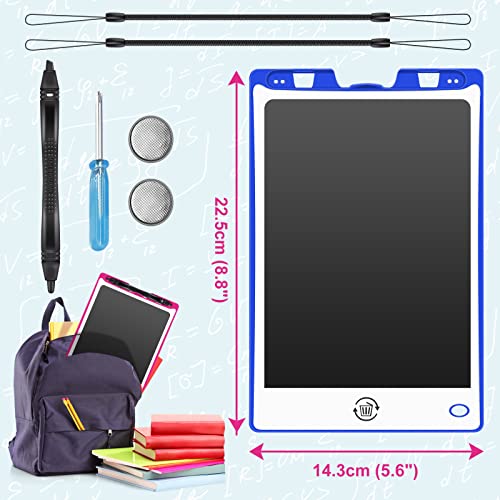 2 Pack LCD Writing Tablet - 8.8 Inch Colorful Drawing Board Learning Gift for Kids, Electronic Erasable Writing Boards with Pen, Magic Drawing Pad Toy for Boys Girls Toddlers 2 3 4 5 6 Years Old