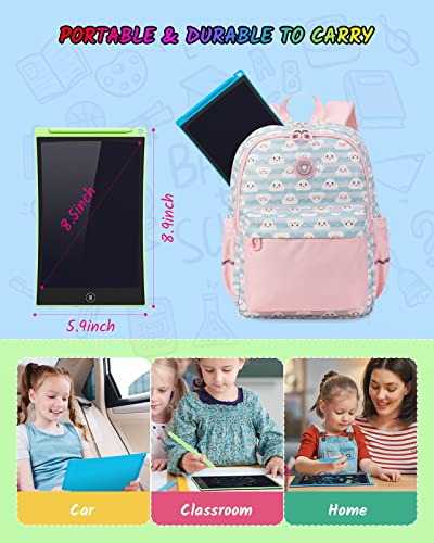 TECJOE 2 Pack LCD Writing Tablet, 8.5 Inch Colorful Doodle Board Drawing Tablet for Kids, Erasable Reusable Writing Drawing Pad, Learning Toys Gifts for 3 4 5 6 Years Old Boys and Girls Toddlers