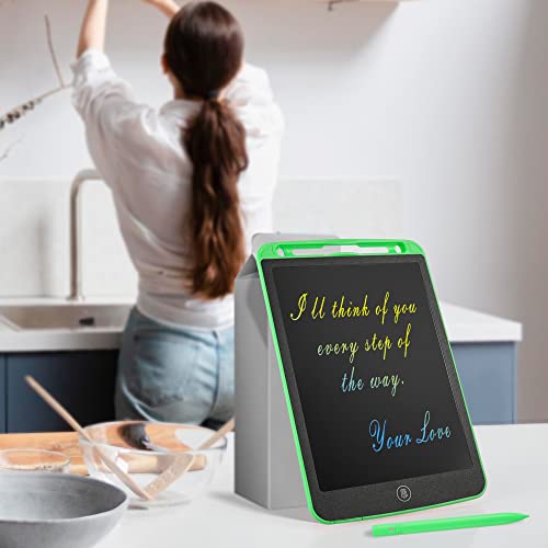 LEYAOYAO 2 Pack LCD Writing Tablet 10inch with Bag - Colorful Screen Doodle Pad Drawing Board Learning Educational Toy - Gift for Kids 3-6 Years Old Girl Boy (Green+Red)