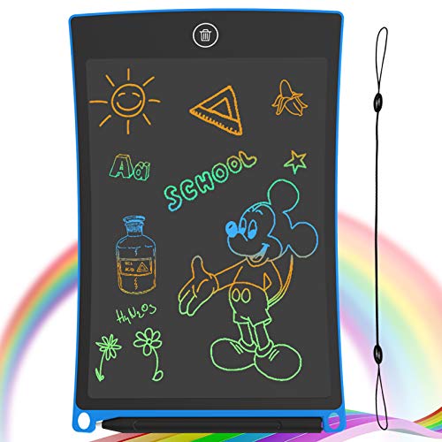 GUYUCOM LCD Writing Tablet, 8.5 inch Kids Doodle & Scribble Boards, Toys for Boys Educational Toys, Erasable Boys Toys Toddler Toys for Christmas Birthday(Blue)