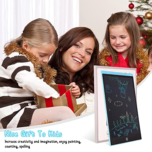 PINKCAT LCD Writing Board, 12" Colorful Writing Tablet Erasable Handwriting Pad Graffiti Doodle Board Repeat Drawing Gift for Girl Boy Kid Student