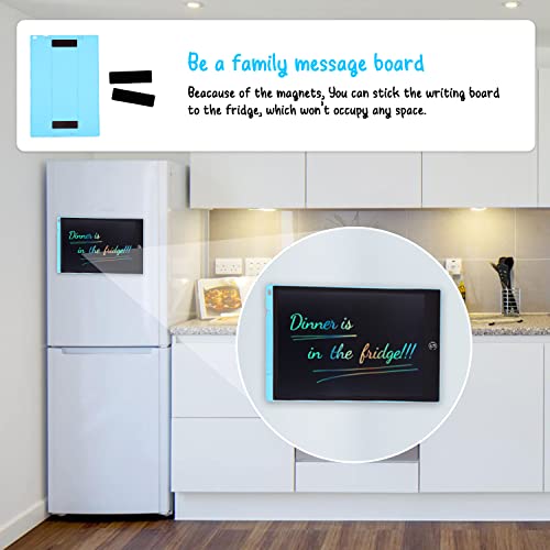 PINKCAT LCD Writing Board, 12" Colorful Writing Tablet Erasable Handwriting Pad Graffiti Doodle Board Repeat Drawing Gift for Girl Boy Kid Student