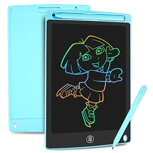 HOMESTEC Colourful LCD Writing Tablet,8.5 inch Drawing Board Graphic Tablet Lock-Key Handwriting Doodle Drawing Pad Kids Toys Gifts for Boys Girls(Blue)