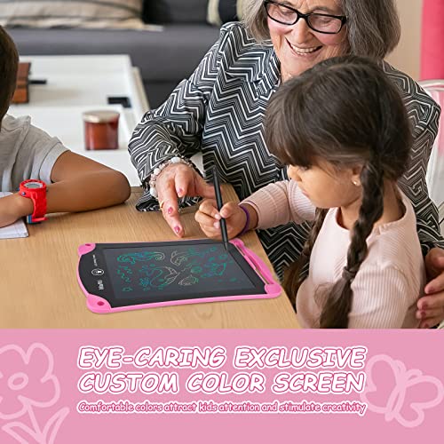 LCD Writing Tablet Kids,Mafiti 8.5 Inch Color Screen Kids Writing Tablet,Children's Drawing Board Kids Toys for 2-8 Years old Girls Boys Birthday, (Pink)