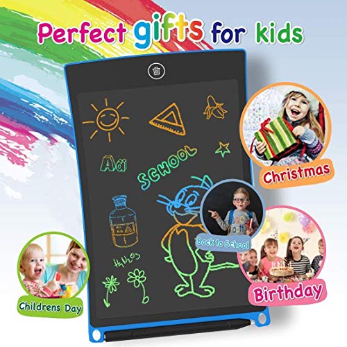GUYUCOM LCD Writing Tablet, 8.5 inch Kids Doodle & Scribble Boards, Toys for Boys Educational Toys, Erasable Boys Toys Toddler Toys for Christmas Birthday(Blue)