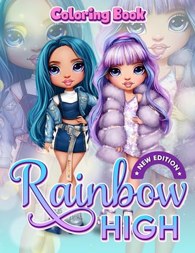 Coloring Book For Kids: New Edition High-Quality Fashion Teen Coloring Book For Girls Ages 4-8, 8-12, Women Adults