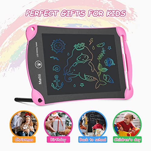 LCD Writing Tablet Kids,Mafiti 8.5 Inch Color Screen Kids Writing Tablet,Children's Drawing Board Kids Toys for 2-8 Years old Girls Boys Birthday, (Pink)