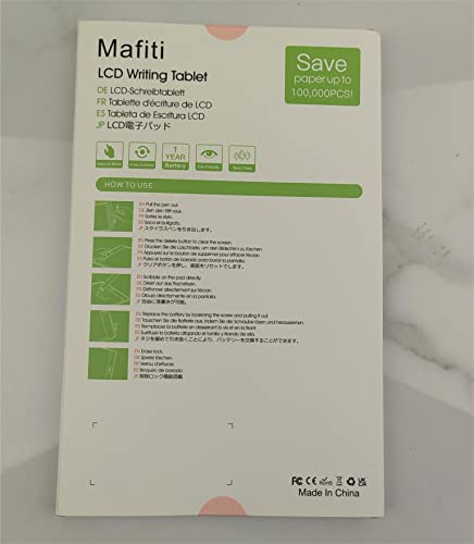 LCD Writing Tablet Kids,Mafiti 8.5 Inch Color Screen Kids Writing Tablet,Children's Drawing Board Kids Toys for 2-8 Years old Girls Boys Birthday, (Pink)