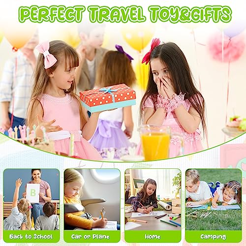 Erasable Drawing Pad, 16 Pages Portable Kids Drawing Board, Double-Sided Reusable Graffiti Drawing Board for Kids 3 4 5 6 7 8 Year Old Boy Girl Birthday Gifts,Travel Toys Doodle Book Come with 12 Pens