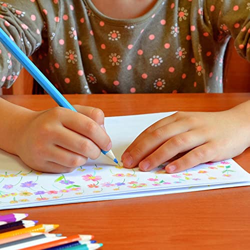 Coloured Paper Drawing Pad Sheet (Pack of 80 Sheets) Plain Paper Sketch Book for Kids Arts & Crafts, Drawing, Painting & Scrapbooking